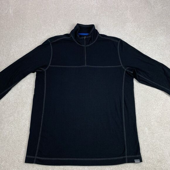 Eddie Bauer Travex Shirt Men's Size Med Performance Stretch 1/4 Zip Outdoor - Picture 2 of 16